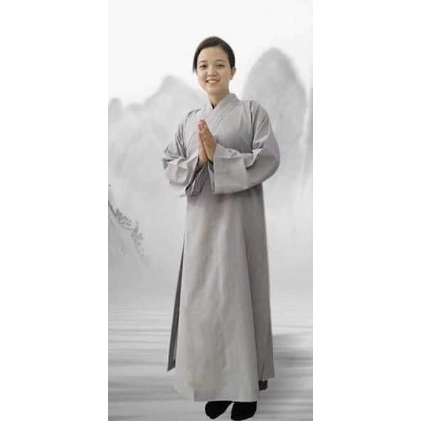 ĐỒ LAM ĐI CHÙA  Áo Tràng Phật Tử Vải Đài Loan Cao Cấp