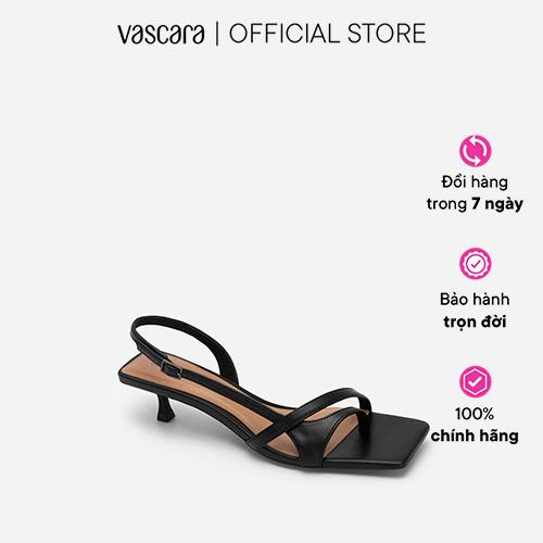 Vascara Giày Sandal Quai Chéo Phối Kiểu D'Orsay Slingback - SDN 0720