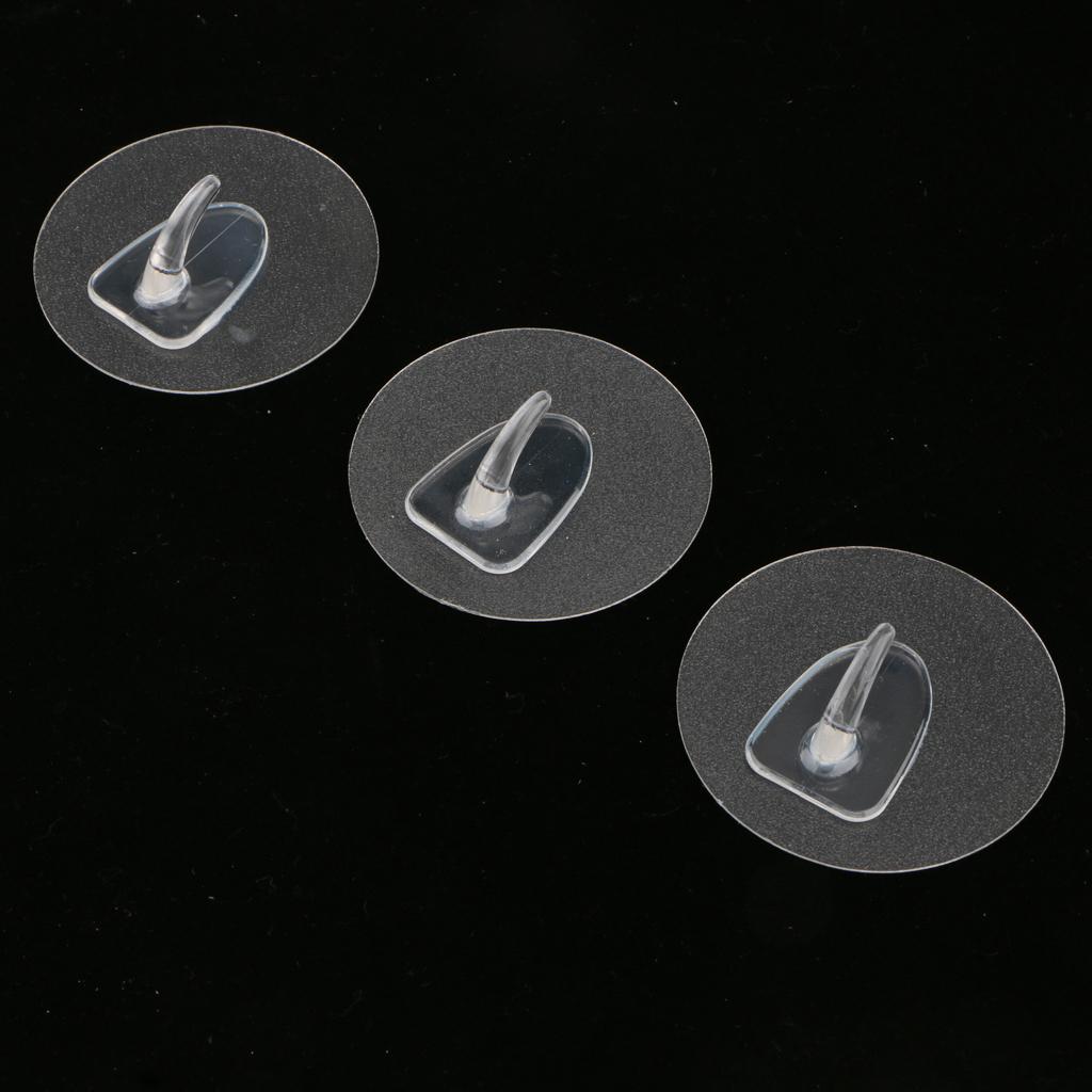 3x Self Adhesive Utility Hooks Wall Hook Traceless Sticky Clothes Towel Hanger, Clear