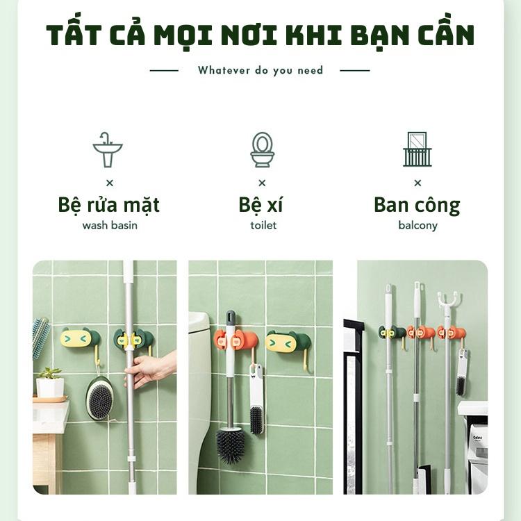 Móc Treo Chổi Lau Hình Thú Kèm Móc Treo Đa Năng