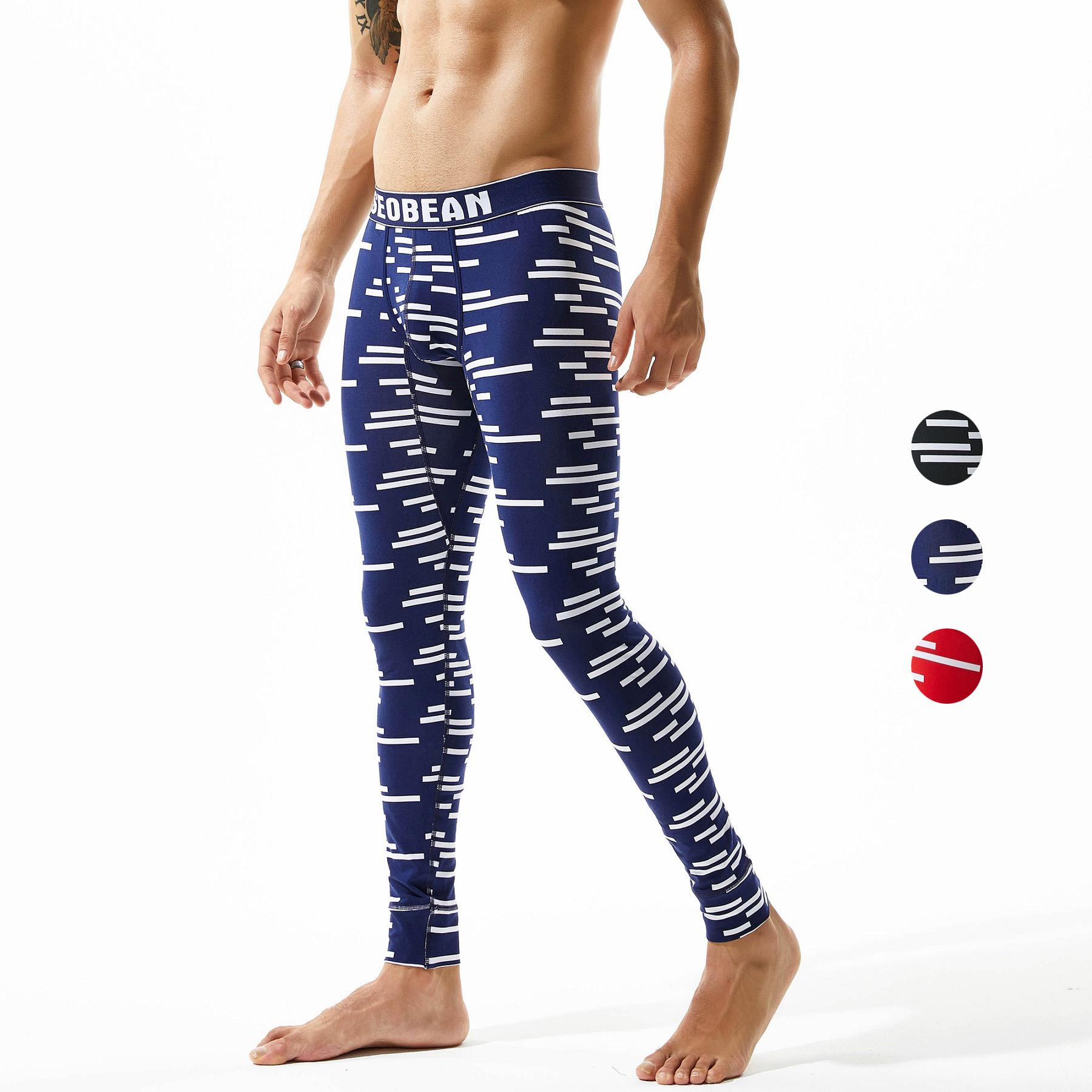 Mới Quần Dài Nam Johns Nhiệt Quần Lót Cotton Thoải Mái Quần Legging Ấm Quần Lót Thu Đông