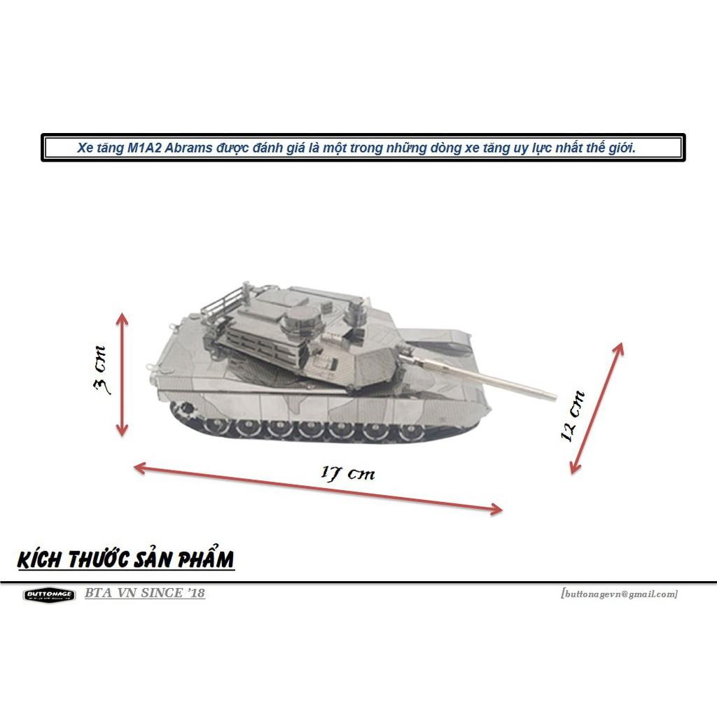 Mô Hình Lắp Ráp 3d Xe Tăng M1A2 Abrams - Hoa Kỳ