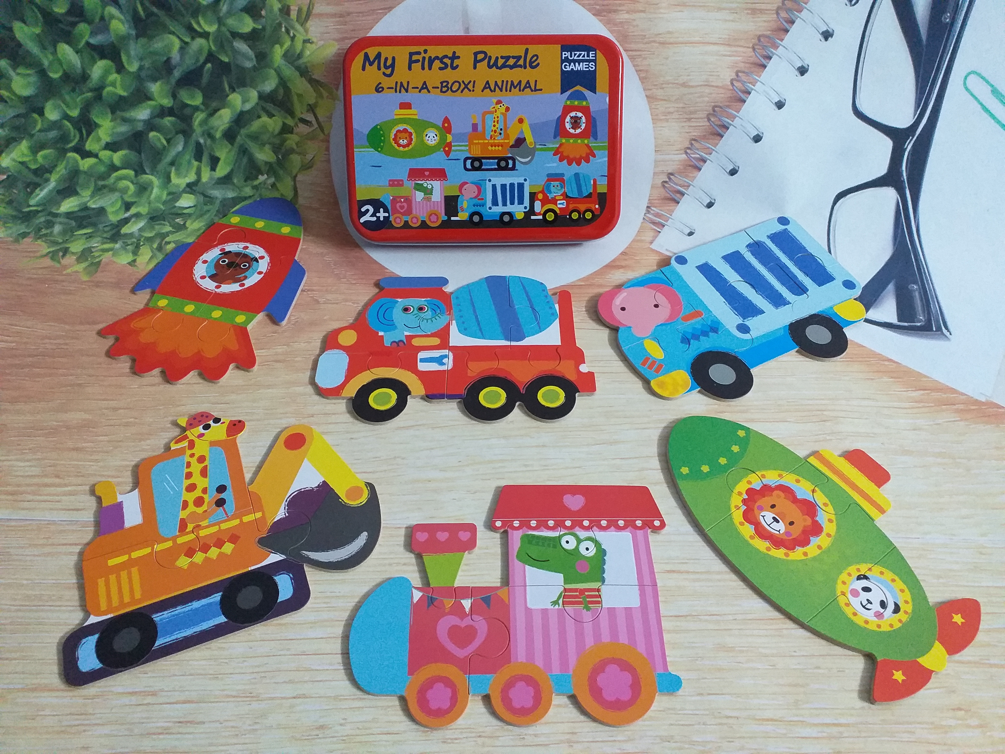 Đồ chơi gỗ - Combo 5 Hộp ghép hình My first Puzzle