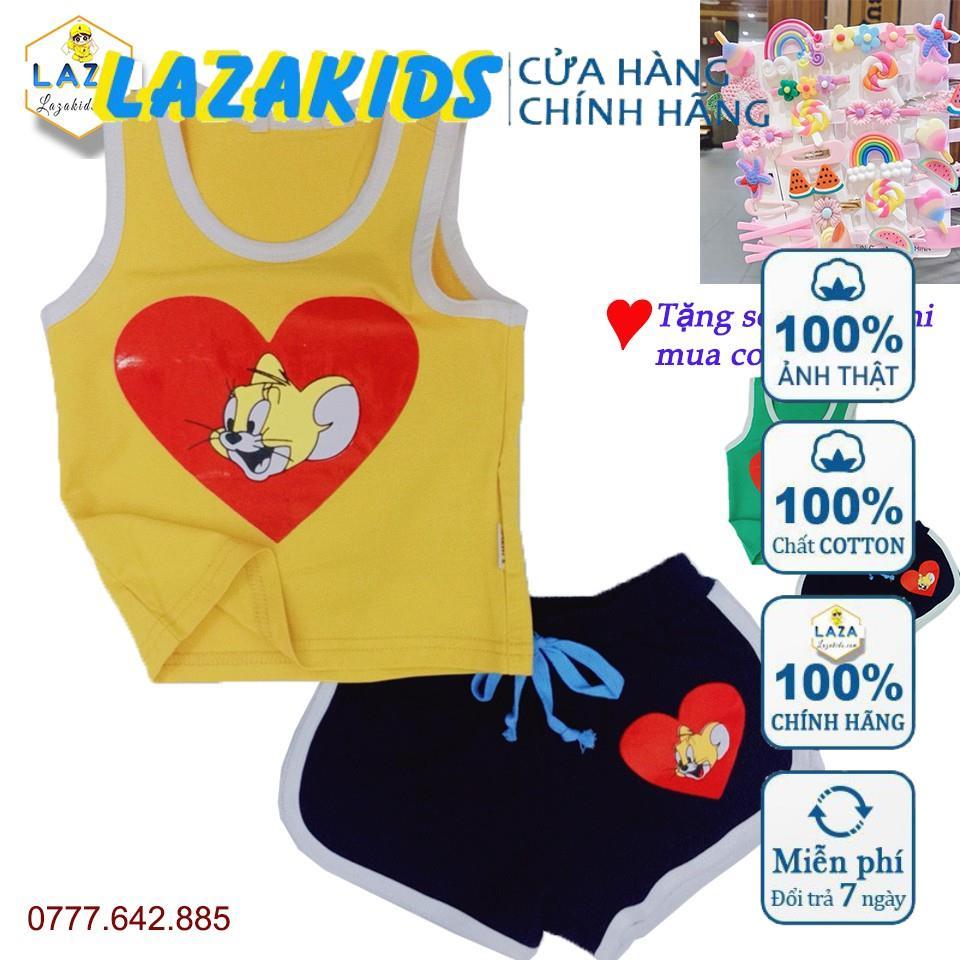 Bộ ba lỗ bé trai bé gái-Quần áo trẻ em LAZAIDS cotton chính phẩm sài gòn -Bộ đồ trẻ em mùa hè