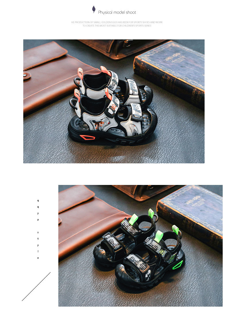 Dép quai hậu giày quai ngang cho bé trai siêu mềm phong cách Hàn Quốc mã 2112