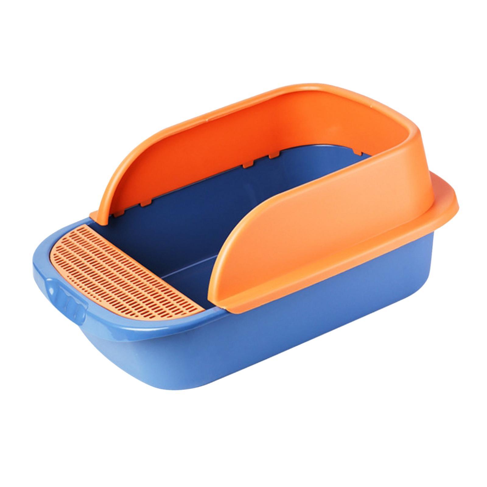 Pet Litter Tray Sand Box Container Open Top Bedpan Cat Litter Box with