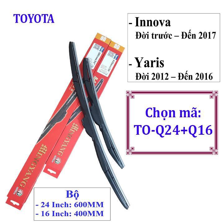 Gạt nước mưa ô tô đa năng Nano cao cấp dành cho hãng xe Toyota: Land Cruiser Đời từ 2009 trở lên, Và Avalon Đờ