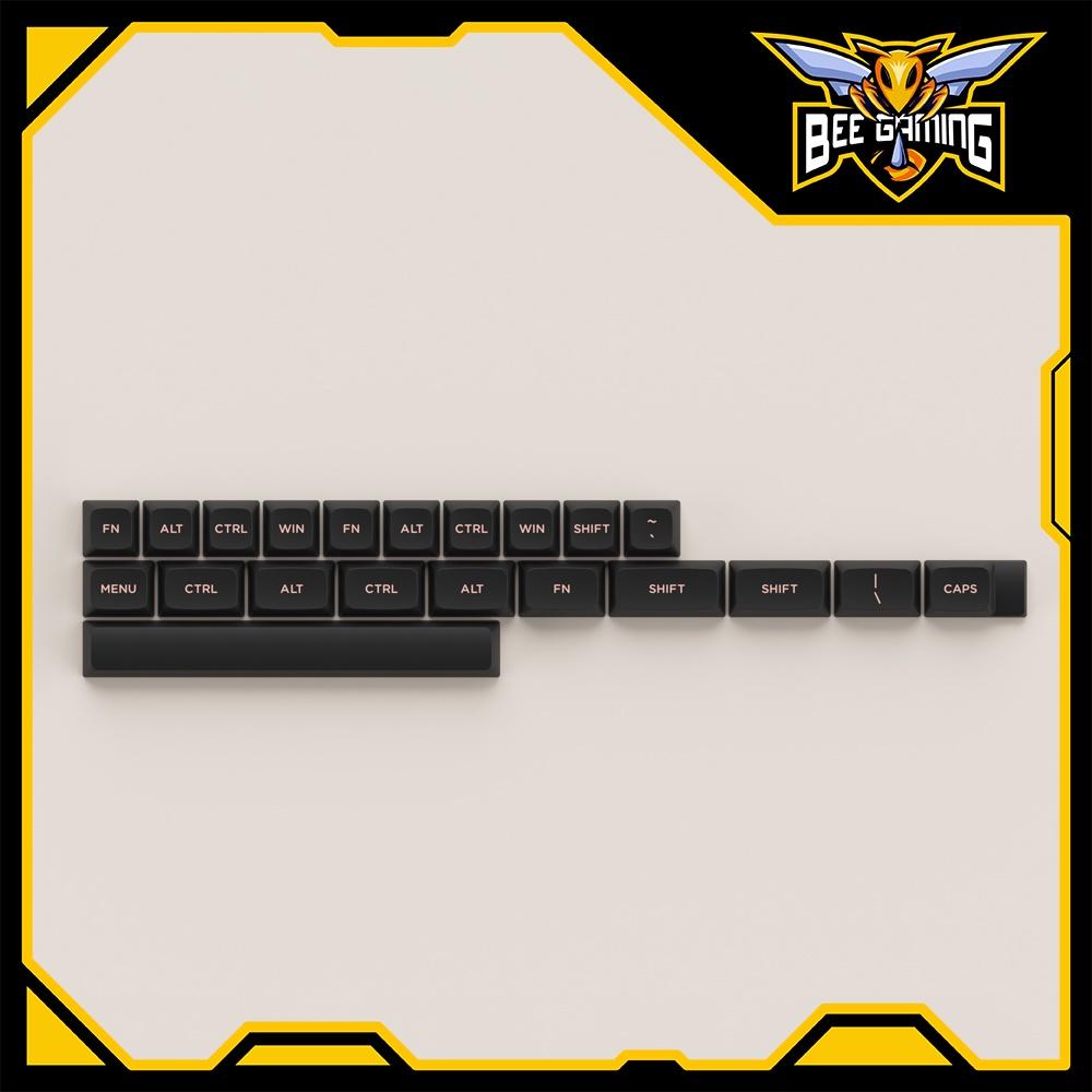 Bộ keycap chính hãng AKKO - Black Pink (PBT Double Shot / ASA-Low Profile / 155 nút)