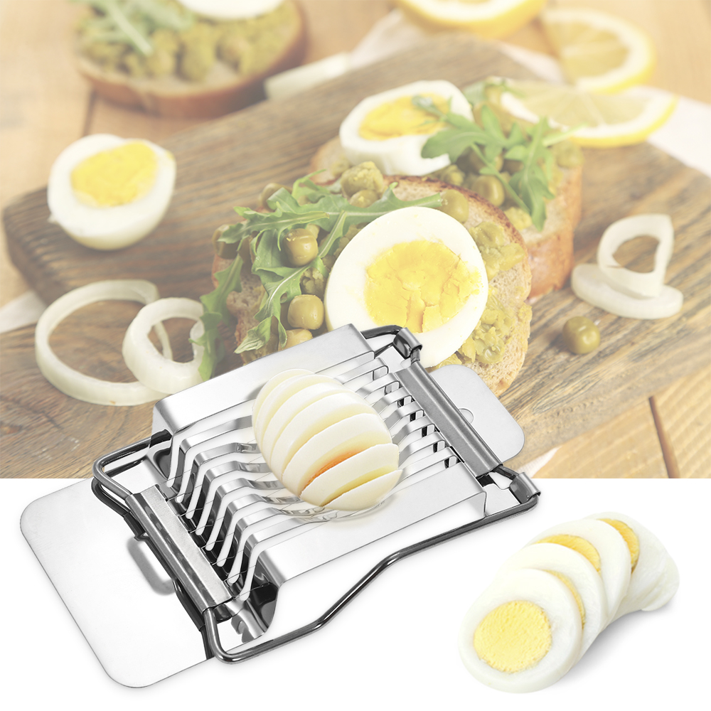 Dụng Cụ Cắt Lát Trứng Phô Mai Bằng Thép Không Gỉ