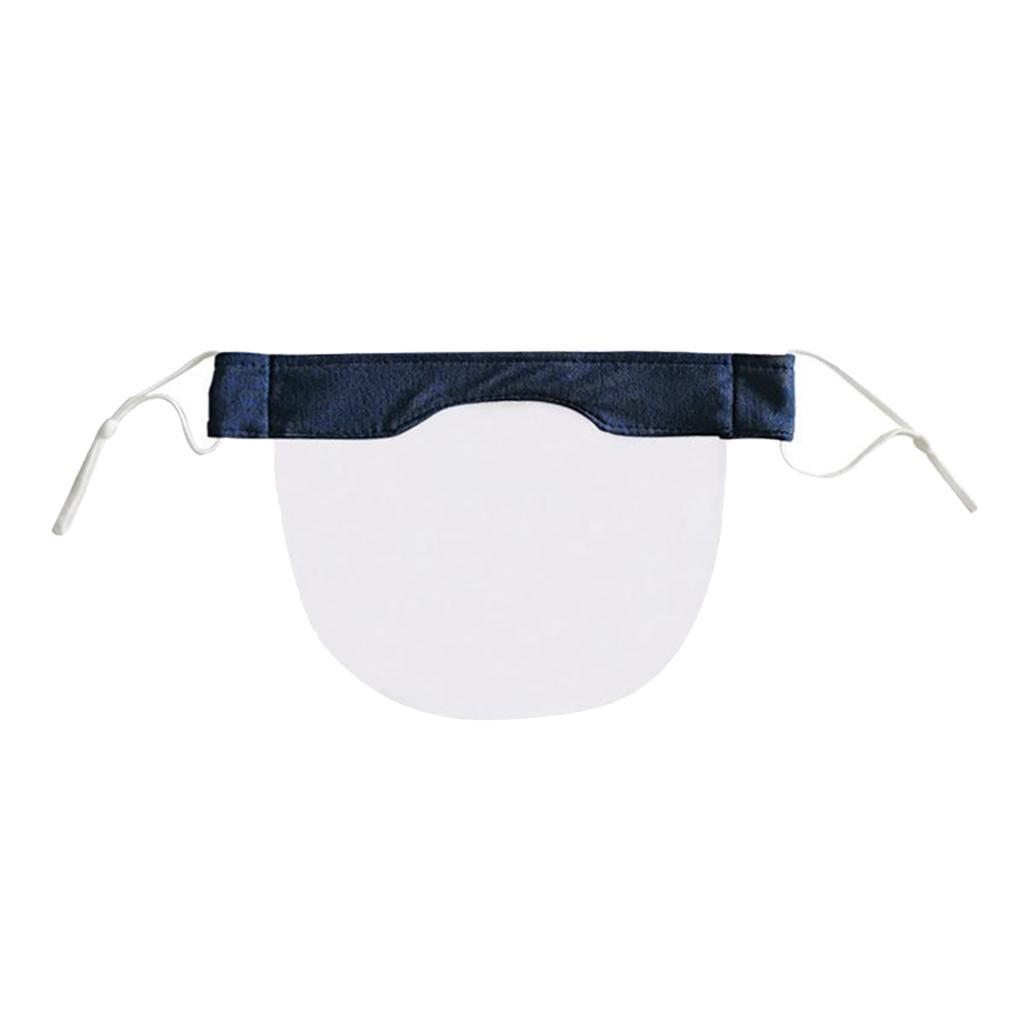 2pcs Washable Face Light-Weight Communication PVC Visual Face Mask