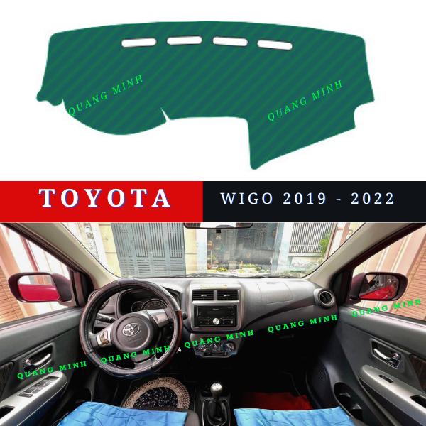 Thảm Taplo Xe Toyota Wigo 2018 2019 2020 2021 2022 Cao Cấp