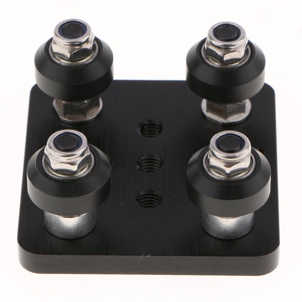 3D Printer V Gantry Plate Special Slide Platefor Aluminum Profiles with Solid Wheel/ 3SET Black