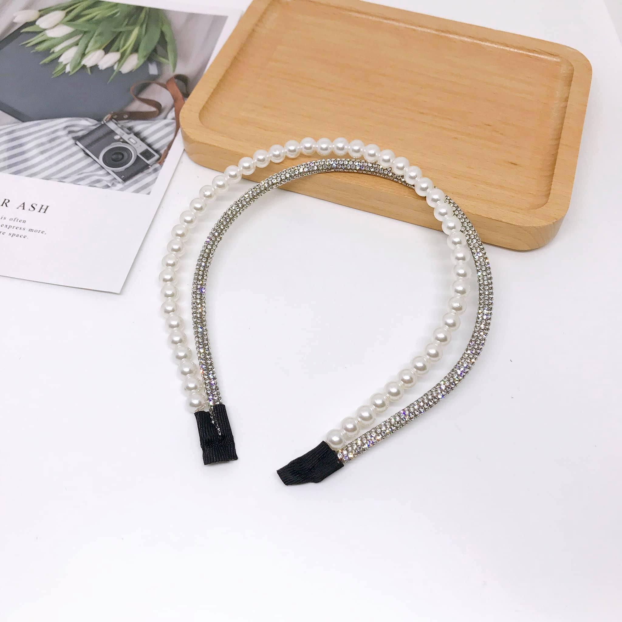 Cài tóc, bờm tóc ngọc trai đôi phong cách Hàn Quốc dành cho bạn gái - Sara Accessories