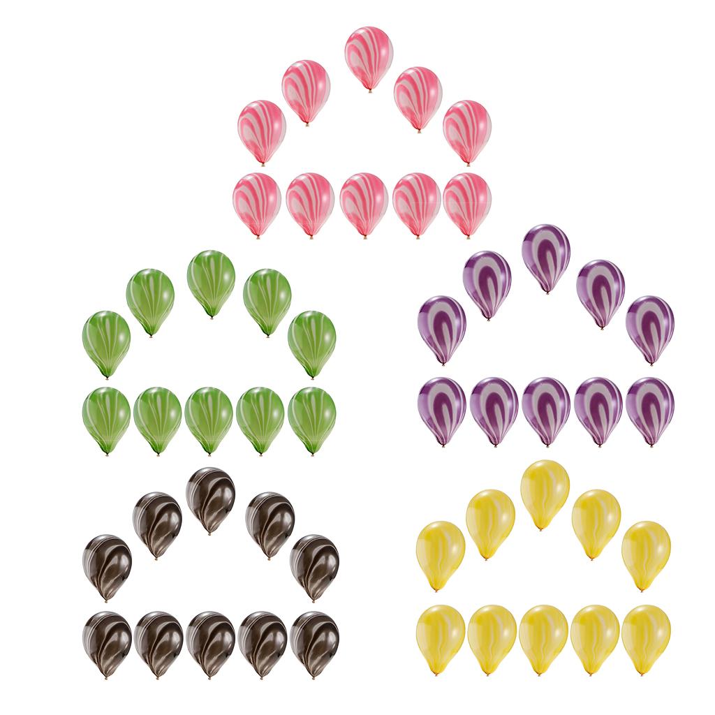 10pcs Agate Color Painted Latex Balloons Wedding Birthday Party Decor