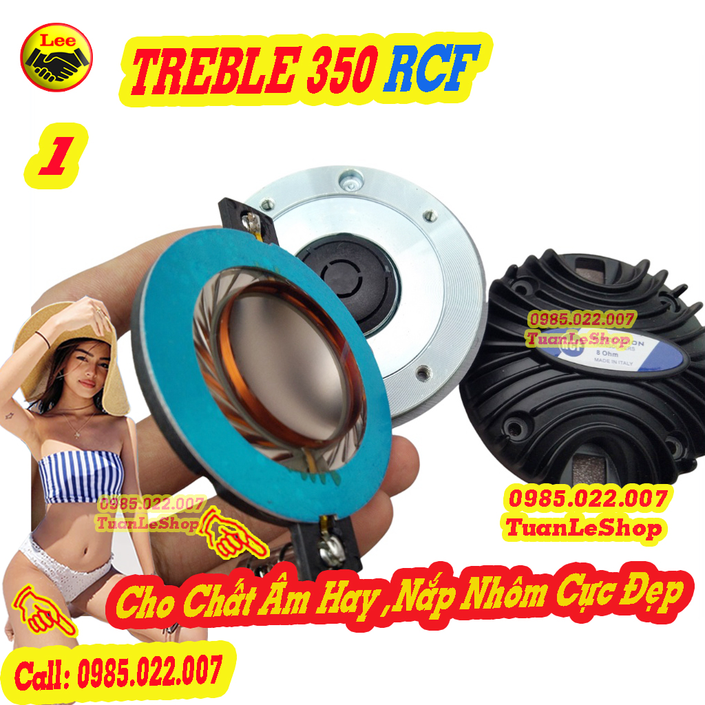 01 TREBLE  350 R C F NẮP NHÔM + TẶNG TỤ 2,2MF – LOA TREBLE 350 NẮP NHOM