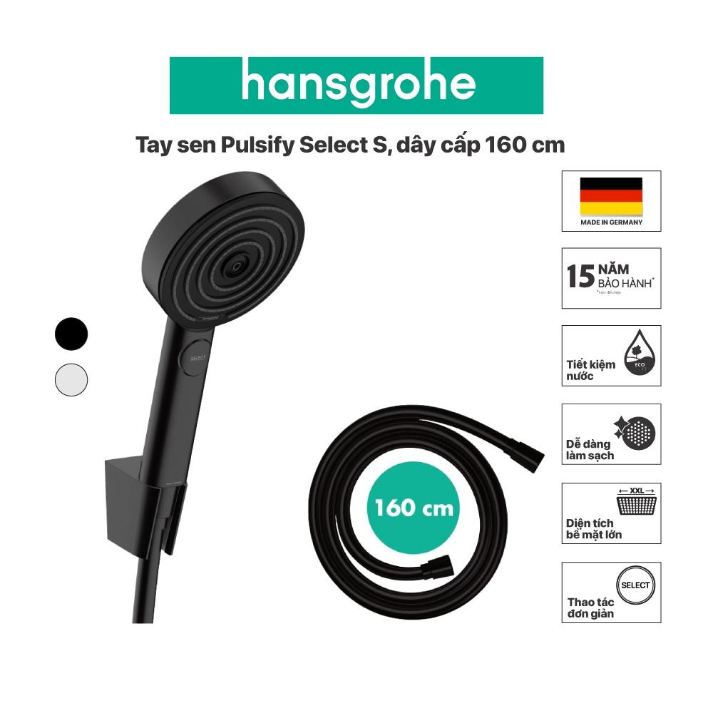 Tay sen kèm giá đỡ hansgrohe Pulsify Select S 105 3jet 24303