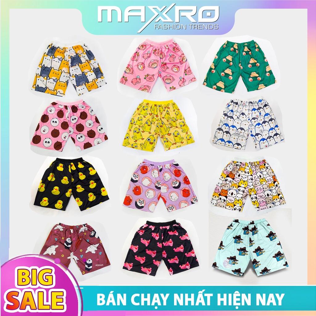 Quần đùi hoạt hình form rộng unisex nhiều mẫu xinh