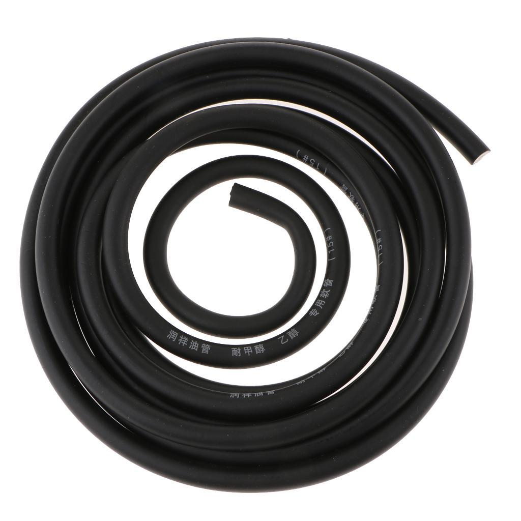 3 Meters 1/4 Inch ID Fuel Line + 20pcs 2/5'' ID Hose Clamps For Small Engines