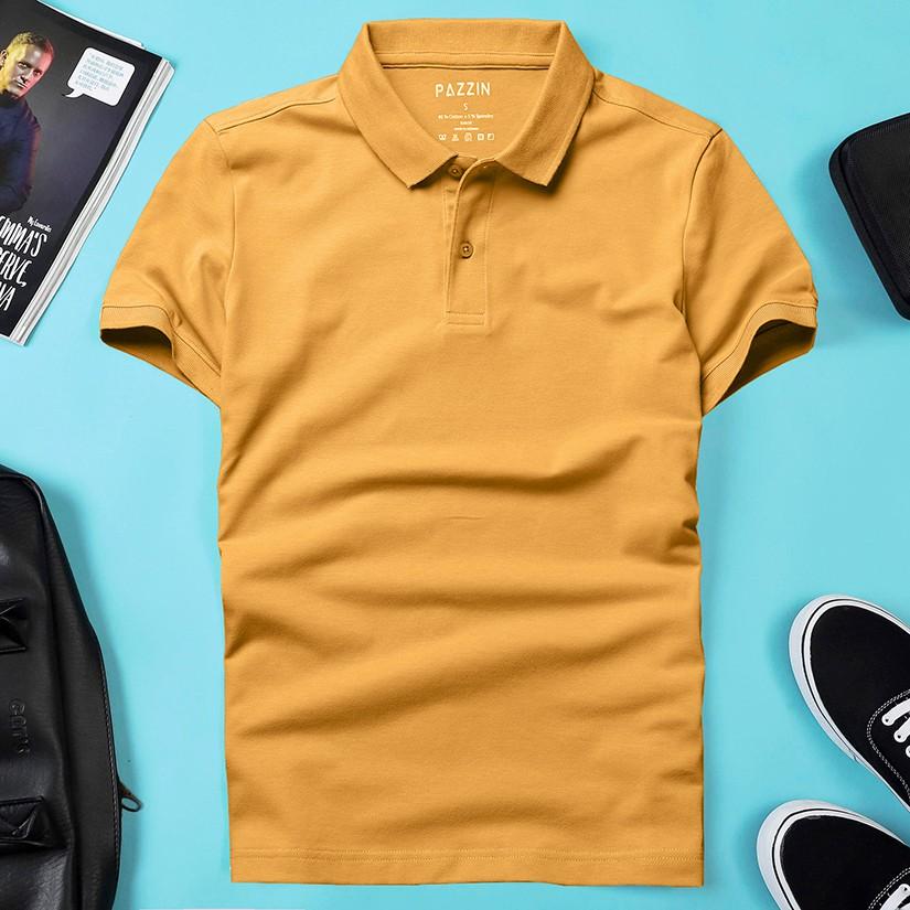 - Áo thun nam POLO trơn vải cá sấu cotton cao cấp ngắn tay màu pastel cực sang trọng lịch lãm