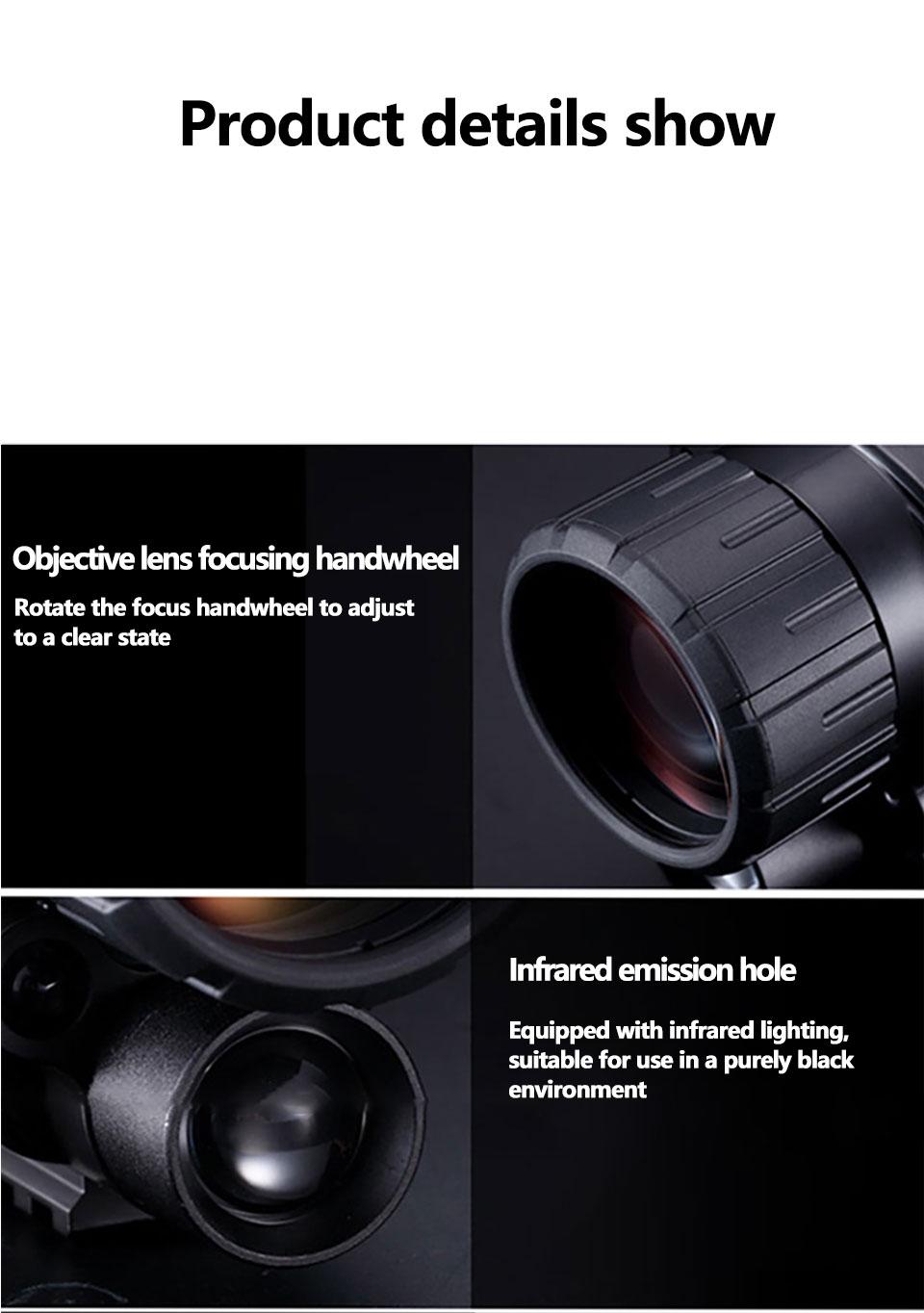 Danh sách cao tần số cao Thùng đêm Tầm nhìn Night Binoculars Kính viễn vọng Khoảng cách tầm nhìn hiệu quả 200m