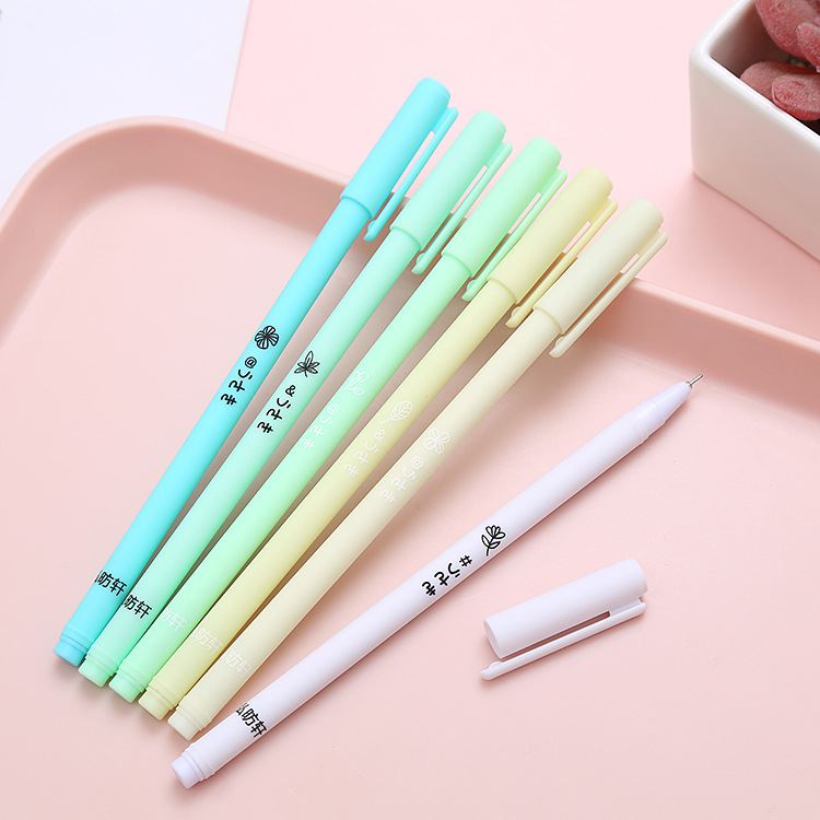 Hộp 6 Bút Bi Nước Mực Đen, Set 6 Bút Trong Hộp Dễ Thương - BEYOU