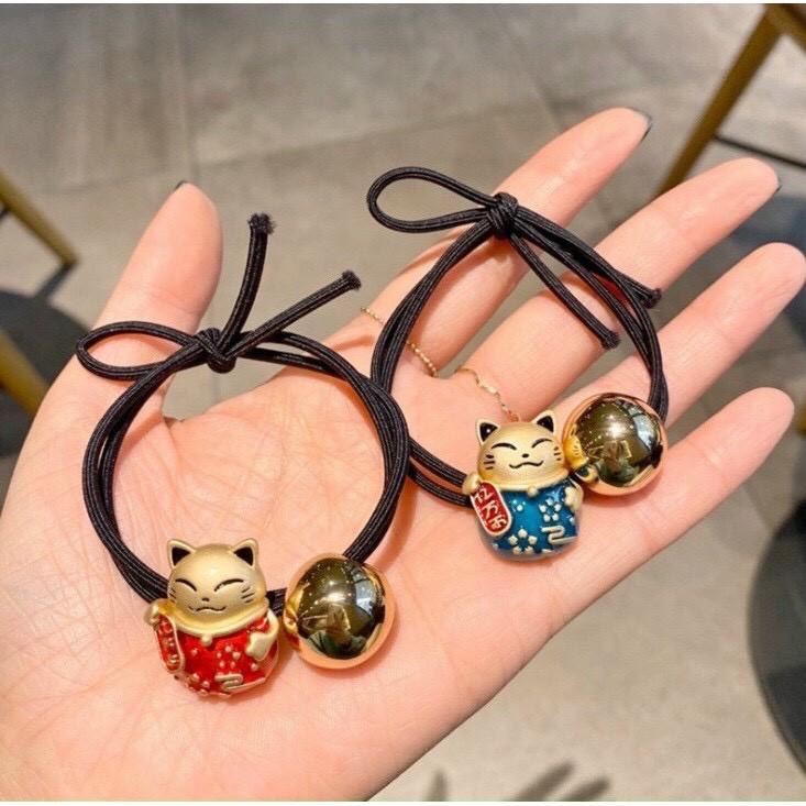 MỚI 2021 CỘT TÓC VÒNG TAY MÈO THẦN TÀI XINH XẮN Tatittava