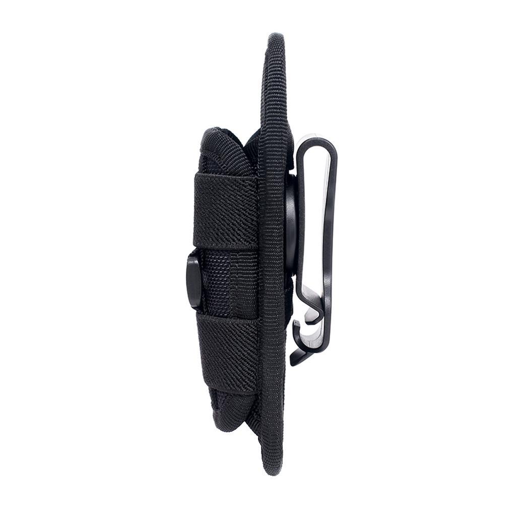 Flashlight Holder Carry Belt Pouch   with 360 Degrees Rotatable Clips