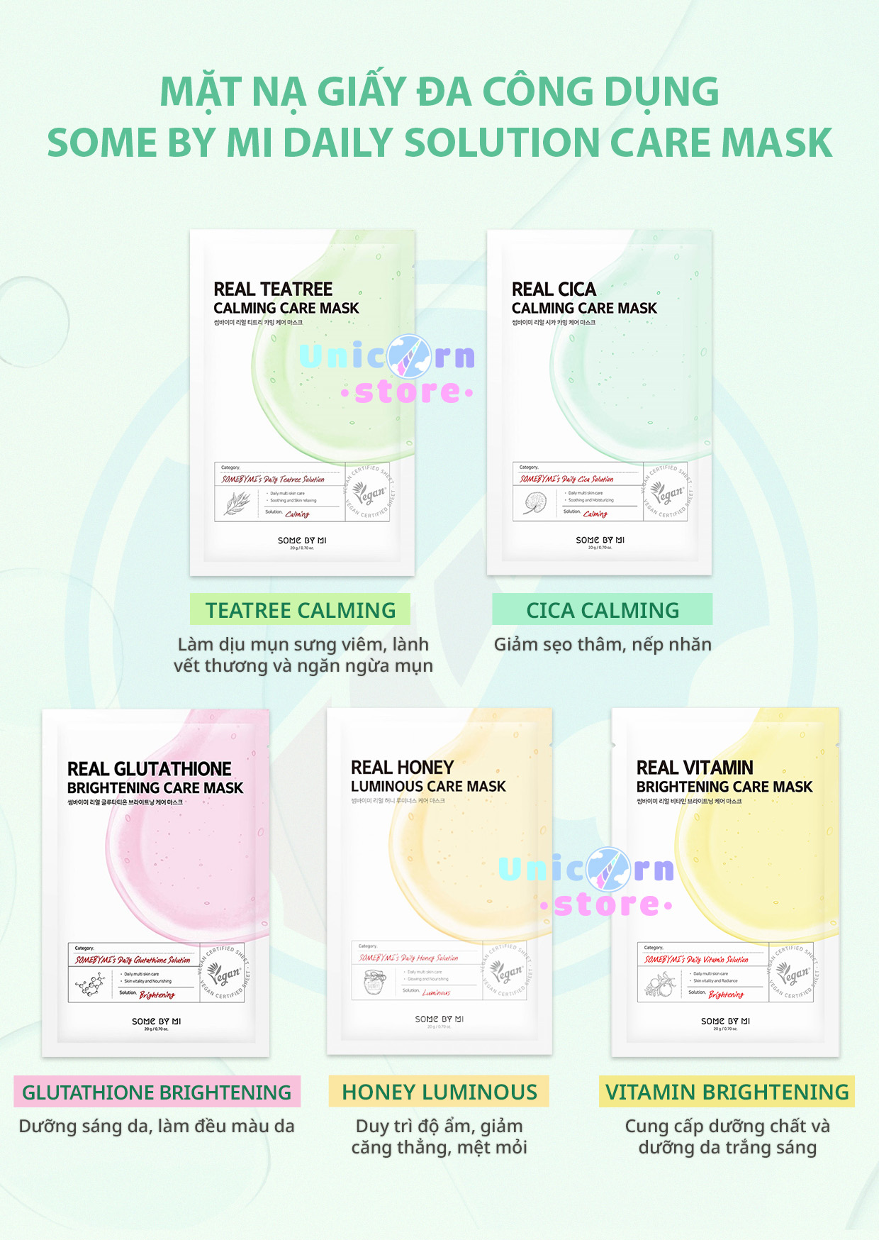 Mặt Nạ Giấy Đa Công Dụng Some By Mi Daily Solution Care Mask 20g