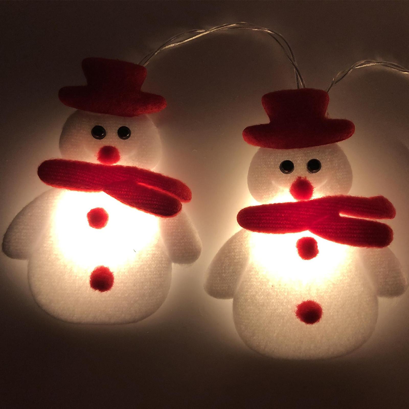Christmas LED Snowman Lights Indoor Outdoor String Fairy Xmas