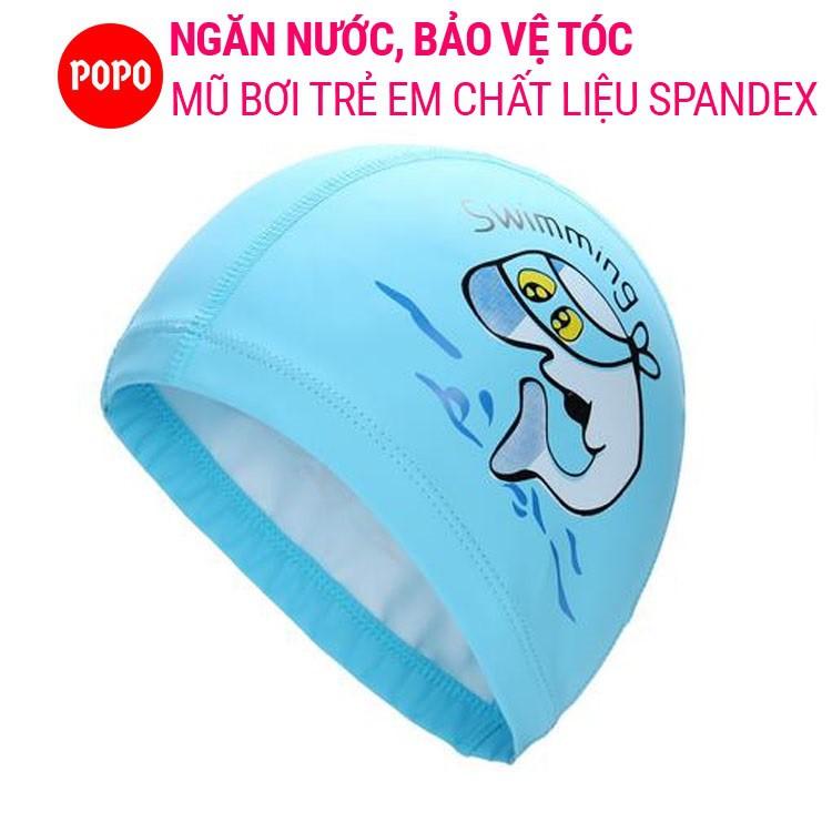 Mũ bơi cho bé POPO 1179 phù hợp trẻ em trên 3 tuổi hình ngộ nghĩnh chất liệu an toàn