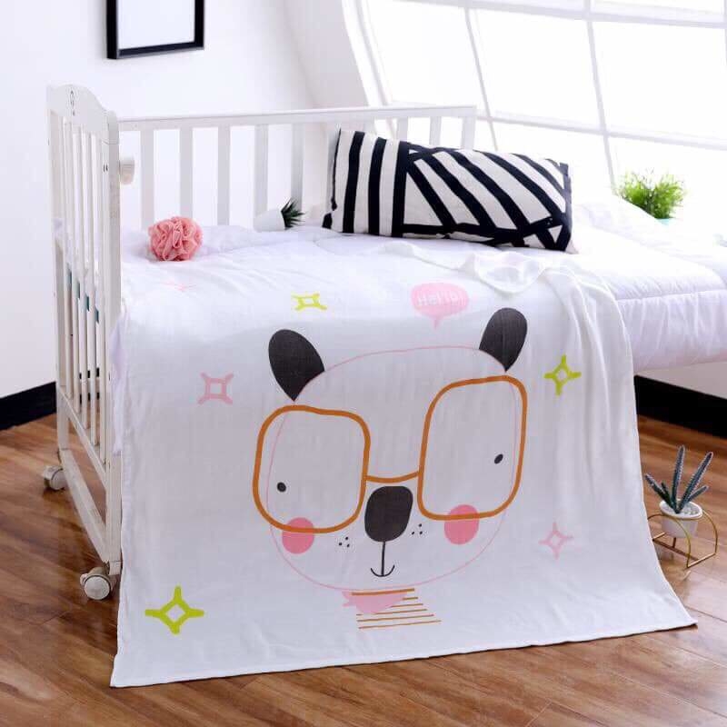 Chăn lụa cotton cao cấp , chắn đắp mềm mịn cho bé