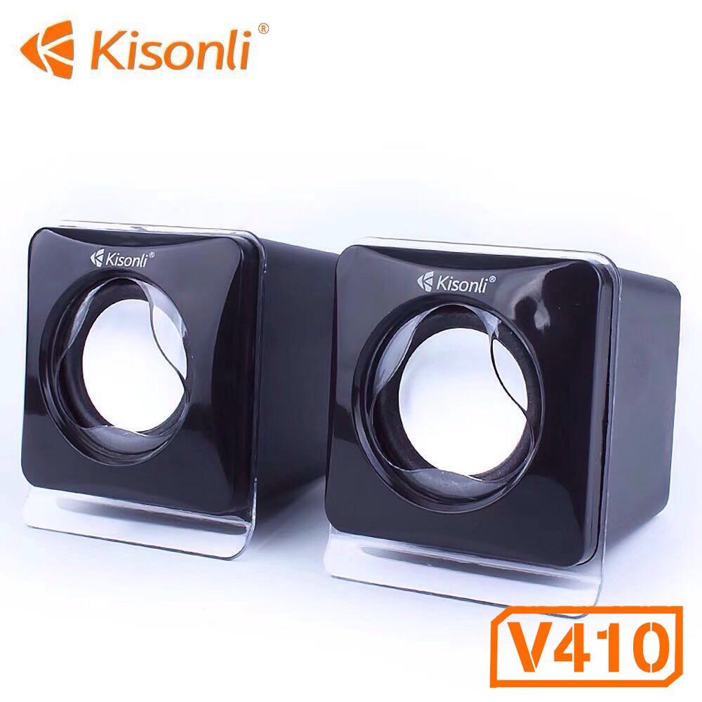 Loa Vi Tính KISONLI V410 2.0 - Thiết Kế Nhỏ Gọn- Âm Thanh Ấm