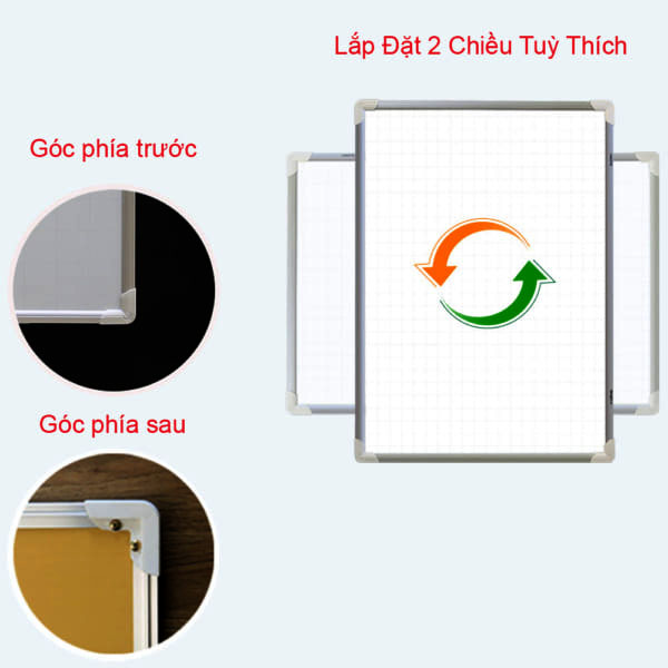 Bảng Từ Trắng Viết Bút Lông Kích Khước 60x80cm KORE- NANOTECH , Bảng Dạy Học Cho Con Ở Nhà, Bảng Trắng Treo Tường