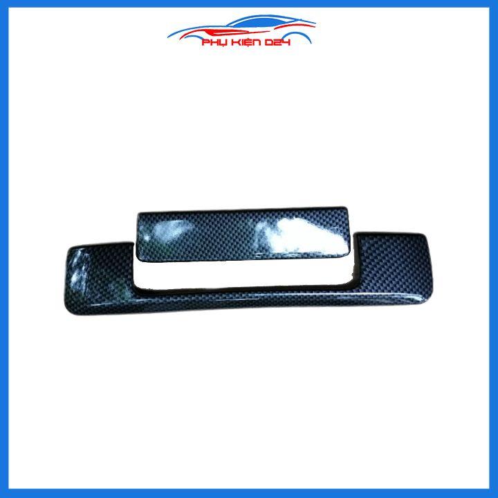 Ốp tay mở cốp Ranger 2016-2017-2018-2019-2020-2021 hai màu cacbon mạ crom trang trí xe chống va đập hiệu quả
