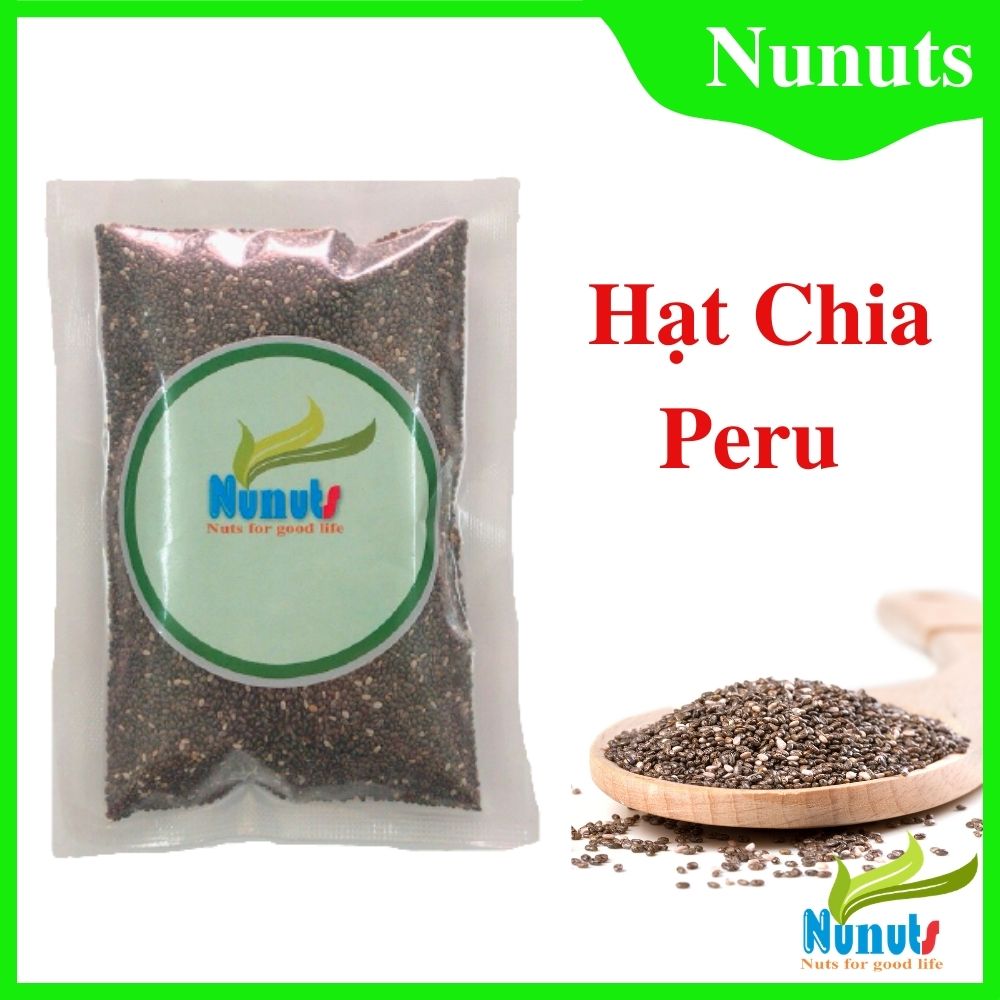 Hạt chia hữu cơ Nunuts - Hạt chia Organic mẩy, nở đều, độ tinh khiết cao, không lẫn tạp chất.