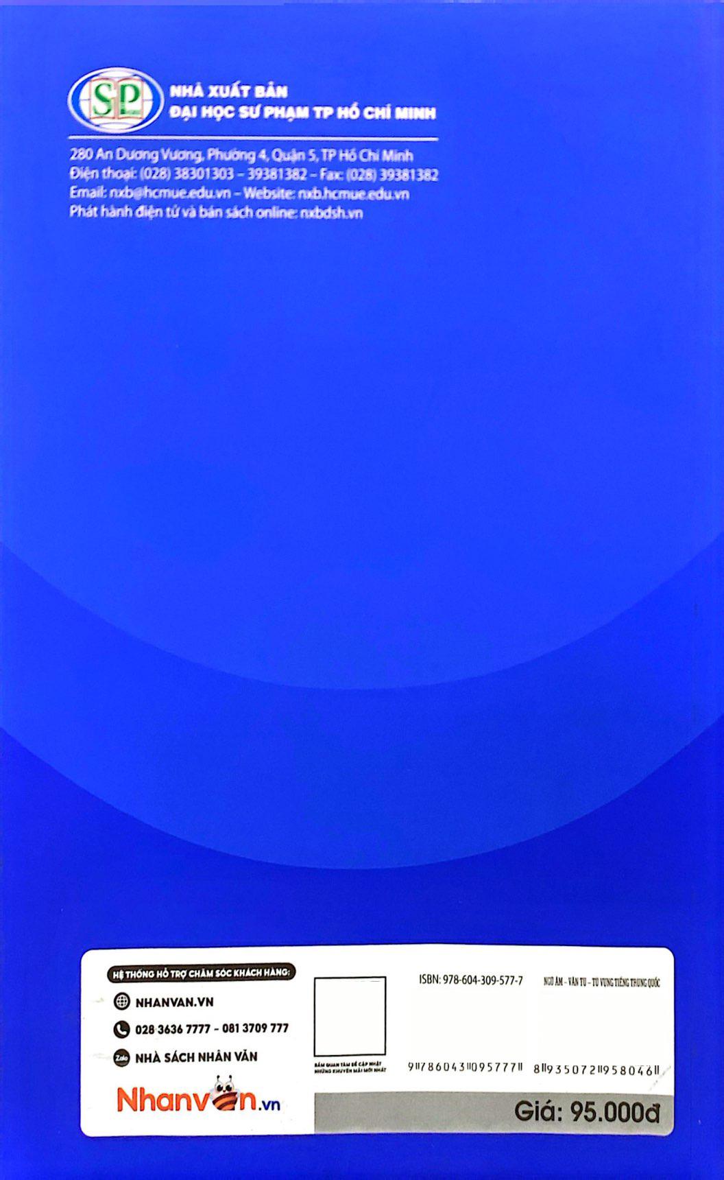 Sách - Ngữ Âm-Văn Tự - Từ Vựng Tiếng Trung Quốc (Tái Bản 2024)