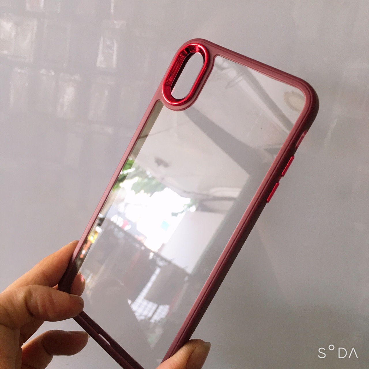 Ốp viền màu lưng trong cạnh vuông chống sốc, chống ố màu,viền camera kim loại dành cho iPhone 7Plus,8Plus, Xs Max