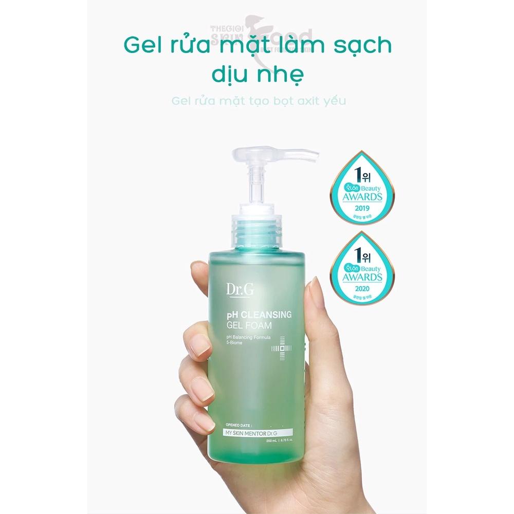 Bộ 4 SP Làm Sạch, Giúp Se Khít Lỗ Chân Lông Dr.G (TT 490ml, SRM 200ml, TTBC 120ml, Toner 300ml)