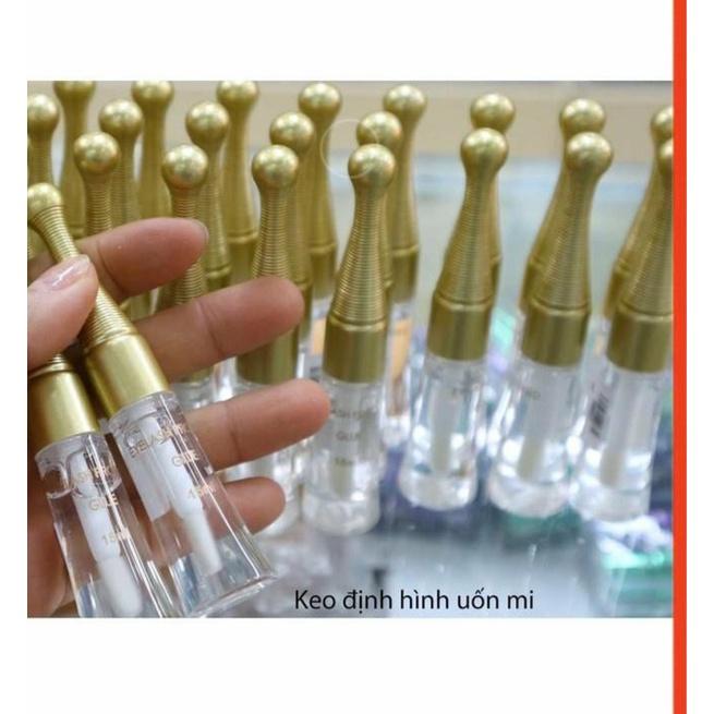 Keo bắt trục uốn nắp vàng baisida chuyên dùng cho uốn mi. Lọ keo bắt trục vàng bắt dính trục loại tốt..
