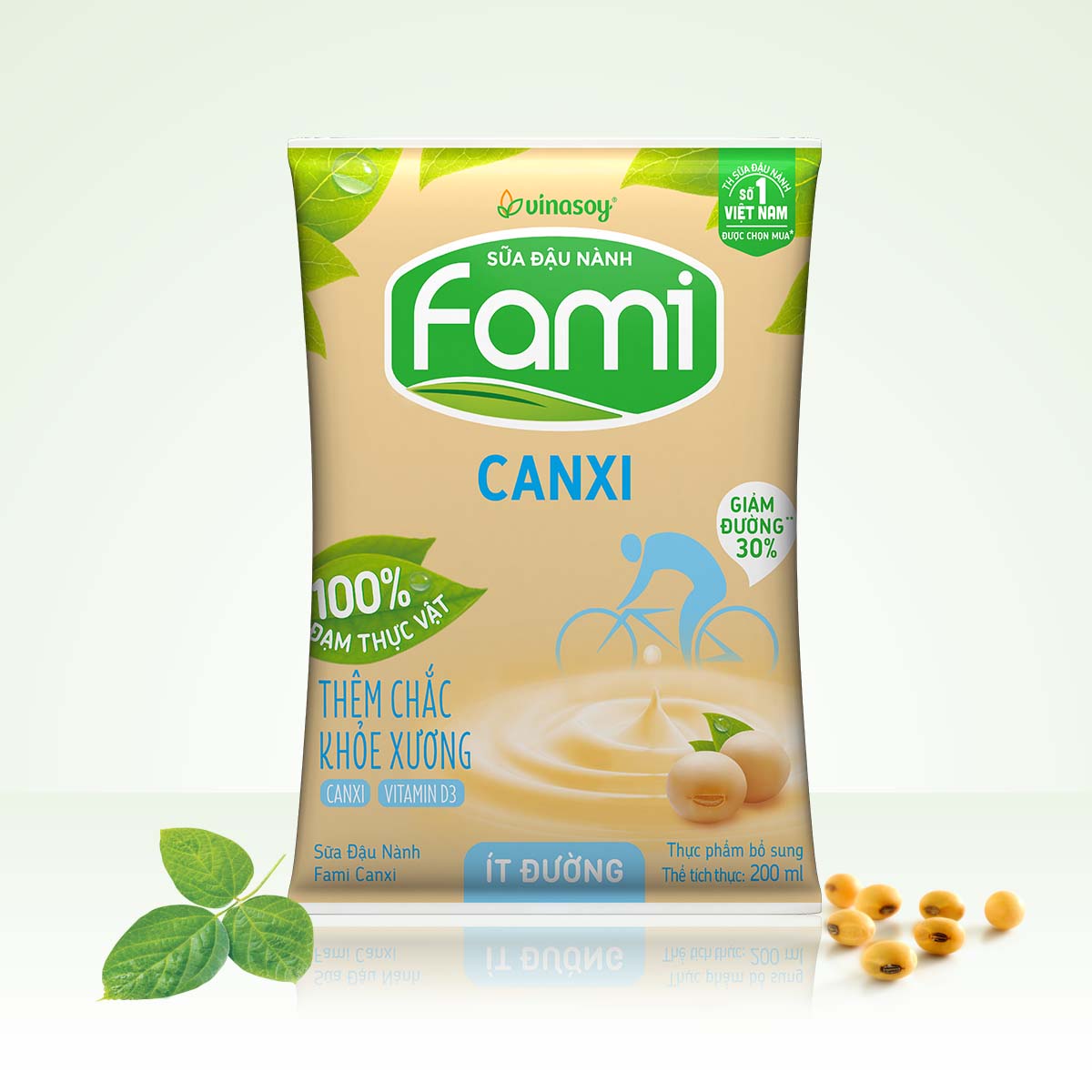Thùng Sữa đậu nành Fami Canxi ít đường