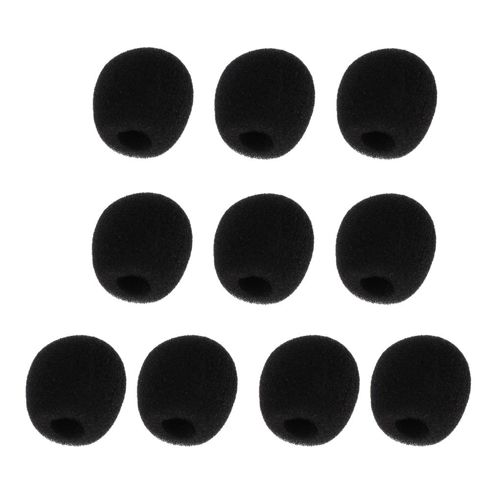 10 Pieces Portable Foam Mic Shield Windscreen Cover for Microphone