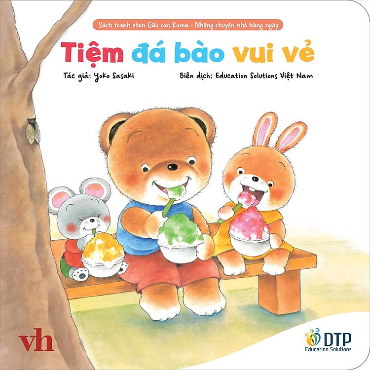 Tiệm đá bào vui vẻ - Sách tranh ehon Gấu con Kuma - Những chuyện nhỏ hàng ngày