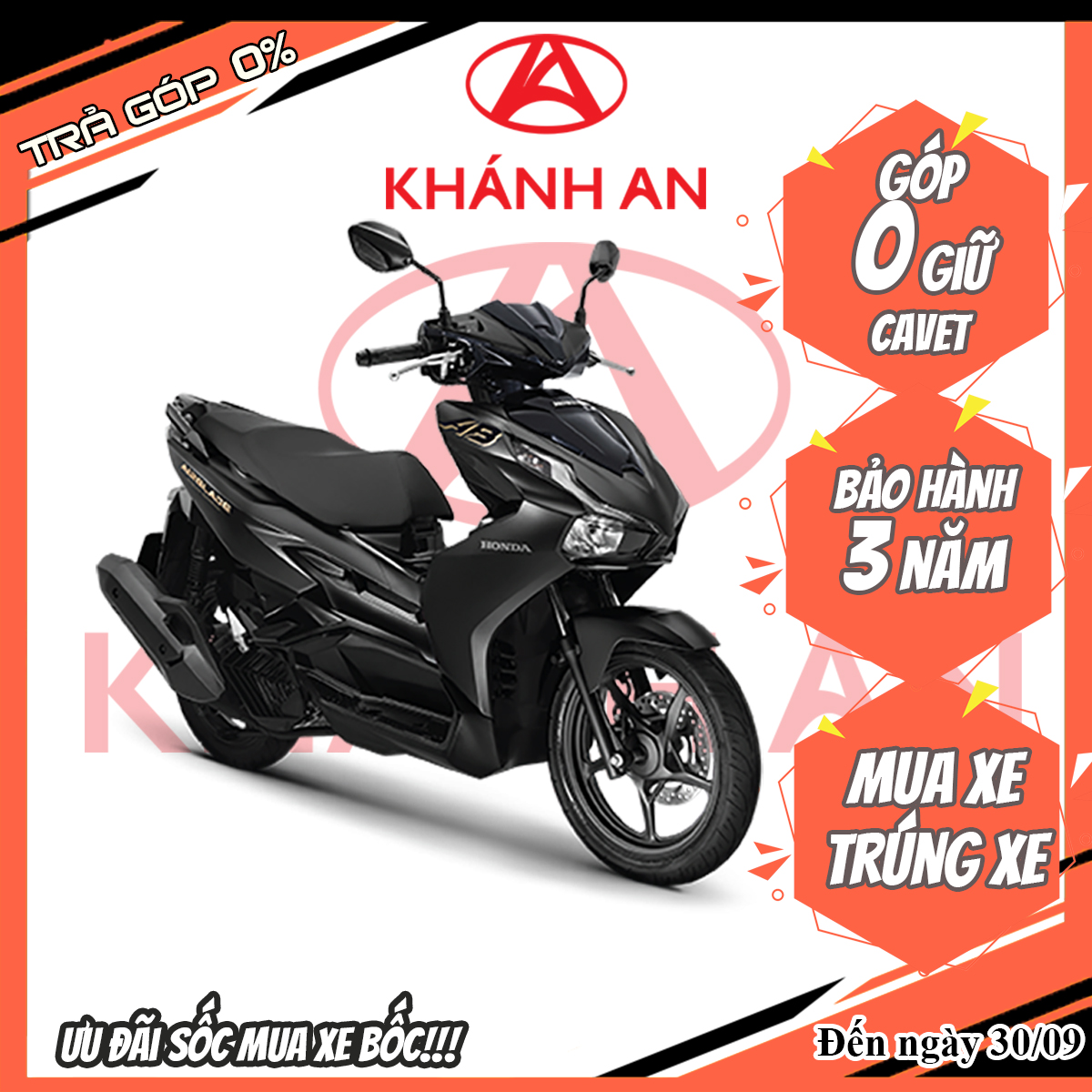 Xe Máy Honda Air Blade (2023) 125cc Phiên Bản Đặc Biệt - Đen Vàng