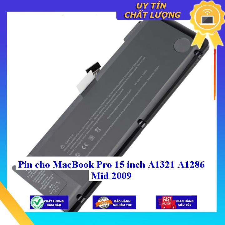 Pin cho MacBook Pro 15 inch A1321 A1286 Mid 2009 - Hàng Nhập Khẩu New Seal