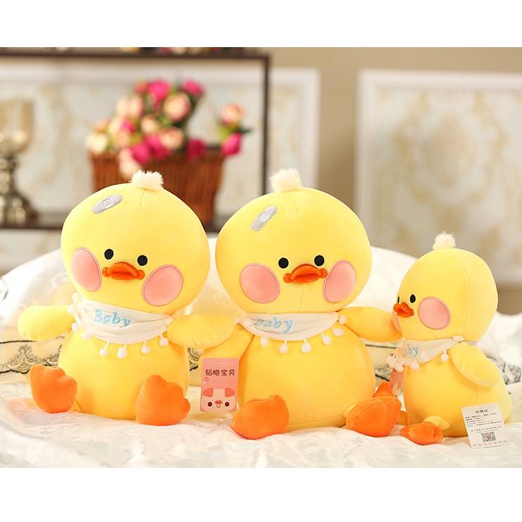 GẤU BÔNG VỊT MÁ HỒNG BABY (35 CM) GB42 (MÀU VÀNG)