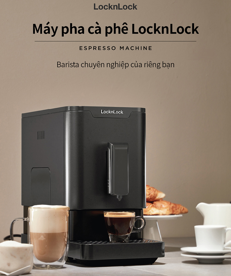 Máy pha cà phê LocknLock EJC636 (1235W) - Hàng chính hãng