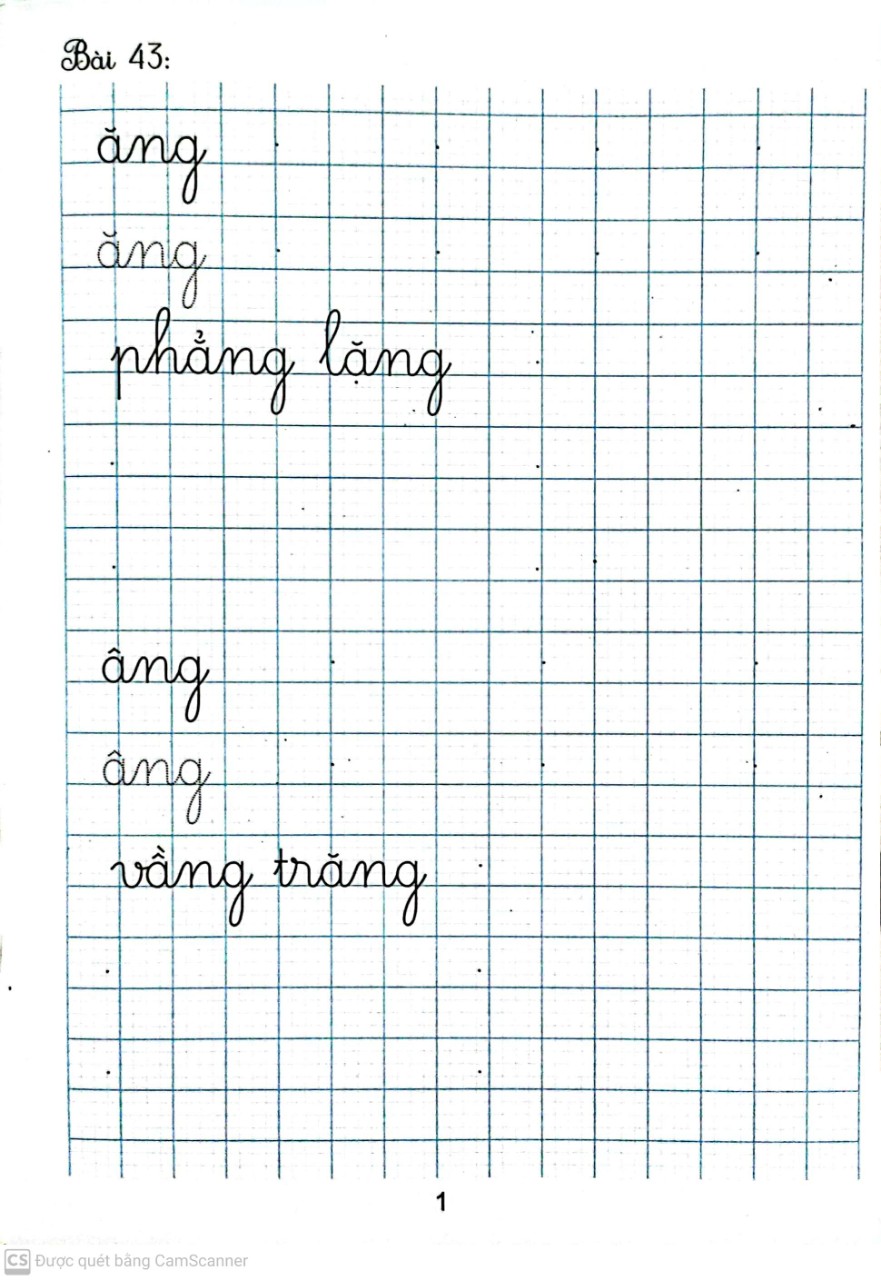 Vở viết đúng, viết đẹp- lớp 1 tập hai