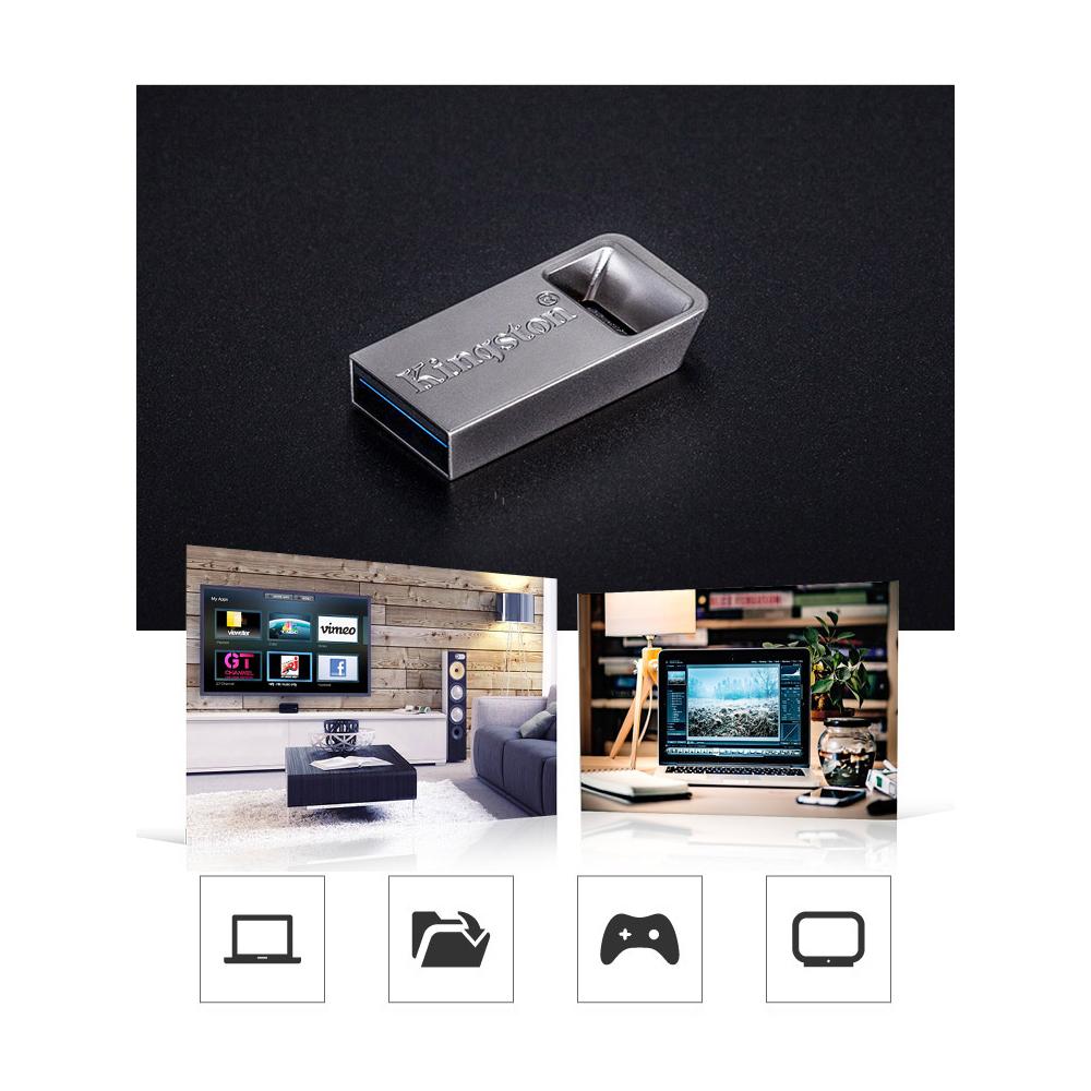 Ổ đĩa kim lọai Kingston DTMC3 64GB USB 3.1/flash USB di động chống va đập,chống mài mòn đĩa U lên đến 100MB / giây tốc độ đọc 64GB