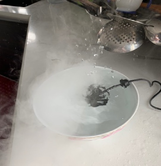 Máy tạo khói vỏ tím có đèn đổi màu phun 300ml/h cho bể thủy sinh