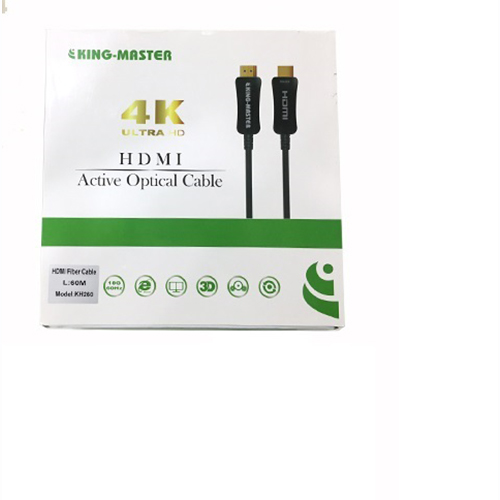 CÁP HDMI Kingmaster 2.0 ( 60m) Active Optical KH 260,CÁP HDMI 60M CHUẨN 2.0 CÁP QUANG-HÀNG CHÍNH HÃNG